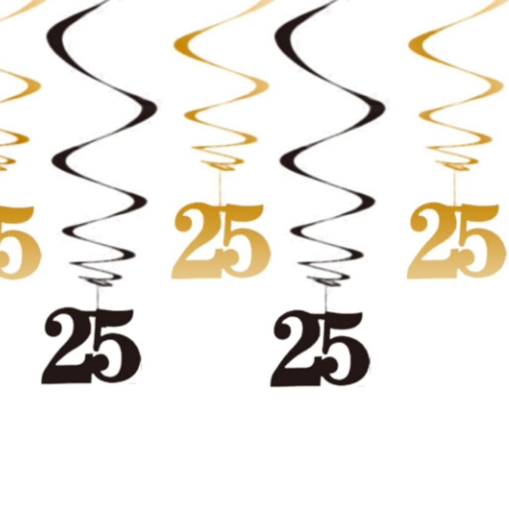 25th Birthday/Anniversary Party Streamer